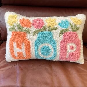 Easter Hop Throw Pillow
